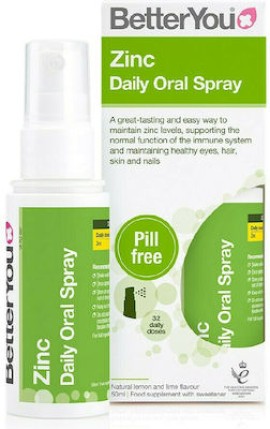 BetterYou Zinc Daily Oral Spray Συμπλήρωμα Διατροφής 50ml