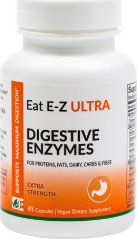 Dynamic Enzymes Eat E-Z Ultra Συμπλήρωμα Διατροφής με Πεπτικά Ένζυμα 45 Φυτικές Κάψουλες