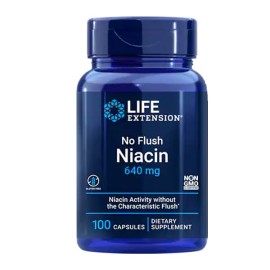 Life Extension No Flush Niacin 640mg (inositol hexanicotinate 100 caps