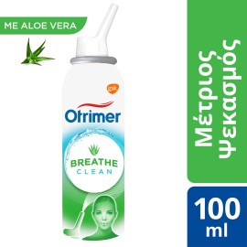 Otrimer Breathe Clean Με Aloe Vera Φυσικό Ισότονο Διάλυμα Μέτριος Ψεκασμός 100ml