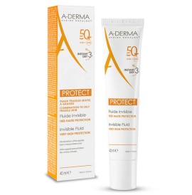 A-Derma Protect Fluide Invisible SPF50+ Λεπτόρευστη Αντηλιακή Κρέμα Προσώπου 40ml