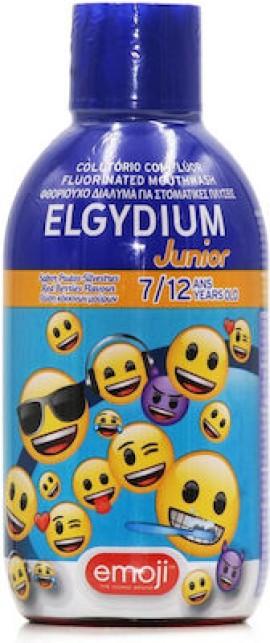 Elgydium Στοματικό Διάλυμα Emoji 500ml 250 ppm με Γεύση Κόκκινα Μούρα για 7+ χρονών