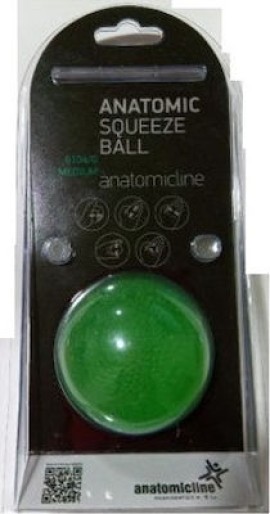 Anatomic Line Squeeze Ball Medium Μπαλάκι Ασκήσεως Χειρός Μέτριο Χρώμα:Πράσινο 1 Τεμάχιο