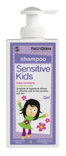 Frezyderm Sensitive Kids Shampoo Girls Απαλό Σαμπουάν Για Κορίτσια 200ml