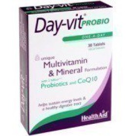 HealthAid Day-Vit Probio 2 Billion Probiotic & CoQ10, 30tabs