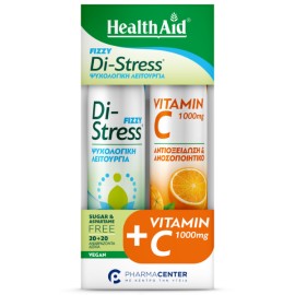 Health Aid Promo Fizzy Di-Stress 20eff.tabs & Vitamin C 1000mg 20eff.tabs
