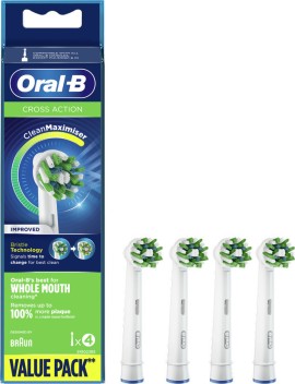 Oral-B Ανταλλακτικές Κεφαλές Cross Action Improved 4τμχ