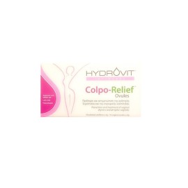 Hydrovit Colpo Relief Ovules Πρόληψη / Αντιμετώπιση της Κολπικής Ξηρότητας & της Ατροφικής Κολπίτιδας 10 Κολπικά Υπόθετα x 2gr