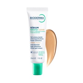 Bioderma Sebium Kerato + Cover Anti-Blemish High Tolerance Tinted Gel Cream, Κρέμα με Χρώμα 2 σε 1 κατά των Ατελειών 30ml