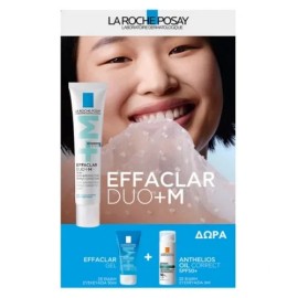 La Roche Posay Promo with Effaclar Duo+ 40ml & Effaclar Gel 50ml & Anthelios Oil Correct Spf50+ 3ml