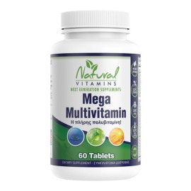 Natural Vitamins Mega Multivitamin 60tabs