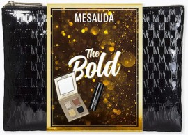 Mesauda Eye Make-Up Kit | νεσεσέρ με μονόγραμμα Μesauda Milano ,παλέτα σκιών με τέσσερις αποχρώσεις και μία μάσκαρα travel size