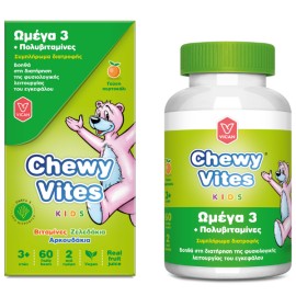 Chewy Vites Kids Omega 3 & Multivitamins 60gummies