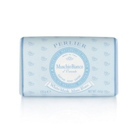 Perlier White Musk Solid Soap Bar Μπάρα Σαπουνιού (Λευκός Μόσχος) 125gr
