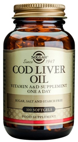 Solgar Cod Liver Oil Μουρουνέλαιο 100 μαλακές κάψουλες