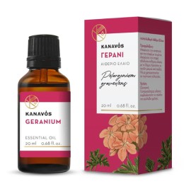 Kanavos Geranium Essential Oil Αιθέριο Έλαιο Γεράνι 20ml