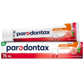 Parodontax Original Με Γεύση Μέντας & Τζίντζερ Οδοντόκρεμα Για Ούλα Που Αιμορραγούν 75ml