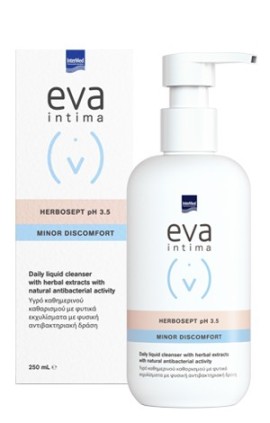 Intermed Eva Intima HerboSept pH 3.5 Υγρό Καθαρισμού Ευαίσθητης Περιοχής με Αντιμικροβιακή Προστασία, 250ml