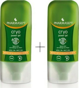 Pharmasept Promo Cryo Power Body Gel Καταπραϋντικό Gel Ψυκτικής Δράσης με Εκχυλίσματα Βοτάνων 2x100ml