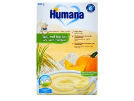 Humana Βρεφική Κρέμα με Ρυζάλευρο & Κολοκύθα 6m+ 200gr χωρίς Γλουτένη