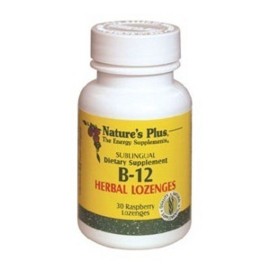 NATURES PLUS VITAMIN B-12 30 HERBAL LOZENGES