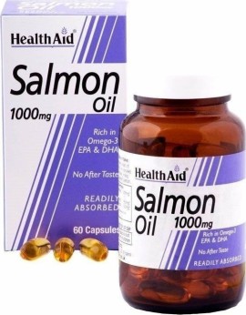 Health Aid Salmon Oil Ιχθυέλαιο Κατάλληλο για Παιδιά 1000mg 60 μαλακές κάψουλες