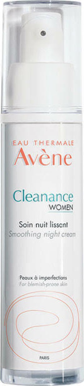 Avene Cleanance Women Soin Nuit Lissant Φροντίδα Λείανσης Της Επιδερμίδας 30ml