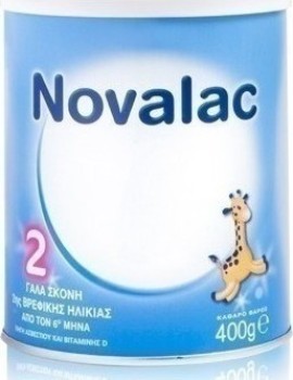 Novalac 2 Βρεφικό γάλα σε σκόνη 2ης βρεφικής ηλικίας 6-10 μήνες 400 gr