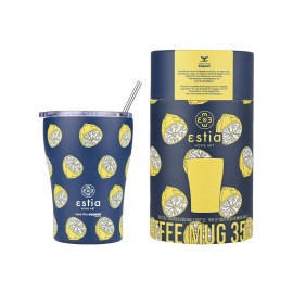 Estia Aνοξείδωτος Θερμός Coffee Mug Save The Aegean 350ml Citrus Infusion 01-22952