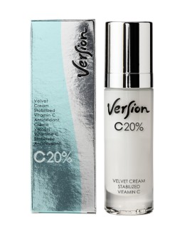 Version Derma C 20% Velvet Cream Vitamin C Αντιγηραντική Κρέμα Προσώπου με Βιταμίνη C 30ml