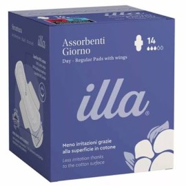 Illa Care Day Regular Σερβιέτες με Φτερά για Κανονική Ροή 3 Σταγόνες 14τεμ