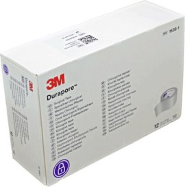 3M Durapore Μεταξωτή Επιδεσμική Ταινία 2,5cm x 9,1m 12τμχ